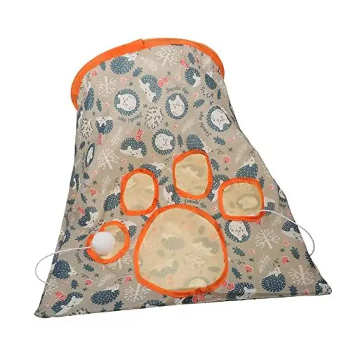 Produktbild: ABOOFAN Interaktive Hause Katze Tunnel Haustier Spielzeug Spielen Tunnel Spielzeug Tragbare Katze Tunnel Helle Farben Faltbare und