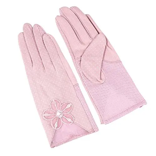 Produktbild: ABOOFAN Kostümzubehör 1 Paar Handschuhe Tee-Party-handschuh Sonnenhandschuh Fahrhandschuh Sonnenschutzmittel Braut Einzigartig Abendkleidung Violett Einzigartige Spitzenhandschuhe