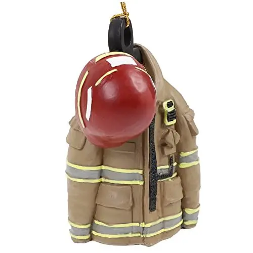 Produktbild: ABOOFAN Kreative Feuerwehrbekleidung Feuerwehrmann-weihnachtsverzierung Verzierung Marineuniform Anhänger Für Feuerwehrkleidung Feuerwehr Feuerwehrschmuck Harz Halskette Der Baum