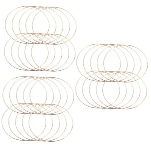 Produktbild: ABOOFAN 30stücke DIY Dreamcatcher Eisenring Goldbeschichtet Bastelmaterial Für Makramee Pflanzenhängematten Und Kreative Projekte