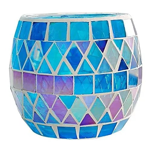 Produktbild: ABOOFAN Kerzen-zubehör-set Kerzenhalter Aus Mosaikglas Schöner Dekorativer Mosaik-kerzenständer für Kerzenständer Flacher Sockel für Einfaches Aufstellen