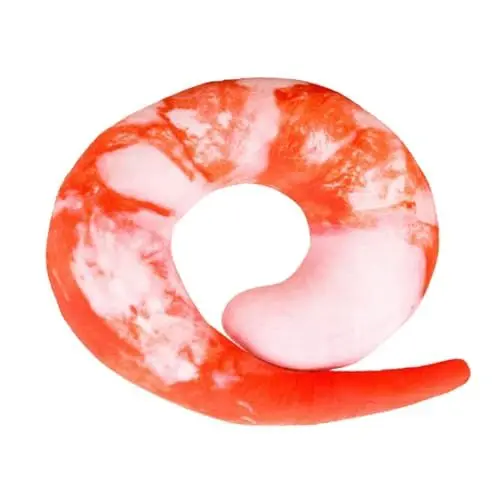 Produktbild: ABOOFAN Reise-nackenkissen Mit Garnelenmuster Nackenstützkissen Für Den Nacken U-förmiges Kissen Für Das Homeoffice (30 cm)