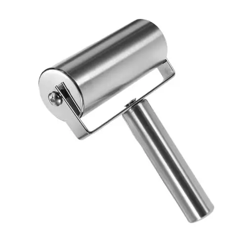 Produktbild: ABOOFAN Nudelholz Für Pizza Edelstahl Roller T-typ Einzelner Gebäck Roller Pin