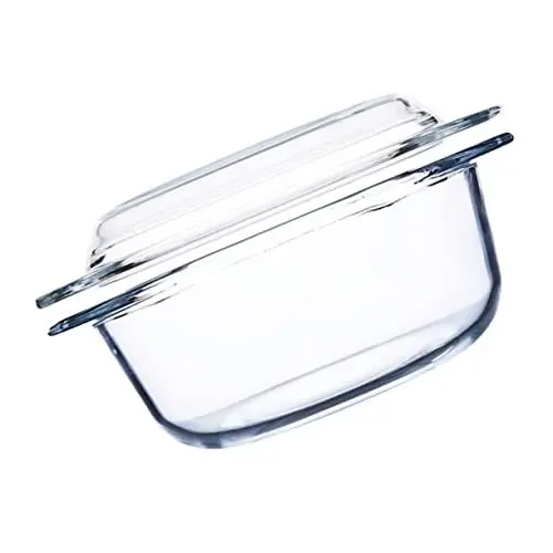 Produktbild: ABOOFAN Mikrowellenbehälter Ofen Auflaufformen Glas Suppenschüssel Topf 1l Kratzfest