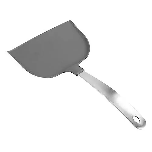 Produktbild: ABOOFAN Pizza-spatel Kuchenbrotheberschaufel Tortenheber-server Pizzaschieber Mit Griff Tortenheber Mit Wellenschliff Pizzaheber Schaufel Pizzaofen Schälen Pfannkuchenwender-spatel Black