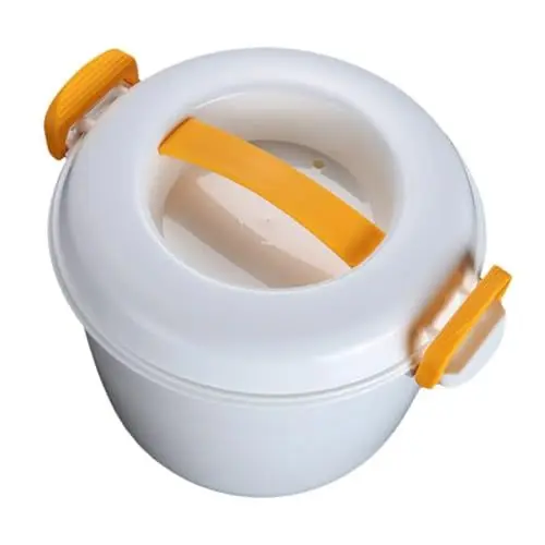 Produktbild: ABOOFAN Reis Kocher mikro reiskocher Mikrowellen-Hähnchenkocher Ramen-Kocher Mikrowellendruck mikrowellenbehälter steamer basket Werkzeug zur Reisherstellung Mikrowellenherd Plastik Yellow
