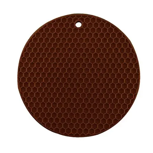 Produktbild: ABOOFAN Tischsets Aus Silikon Silikonmatte Getränkeuntersetzer Aus Silikon Tischuntersetzer Unterlage Silikon in Lebensmittelqualität Tischsets Rund Topfuntersetzer Rundes Tischset