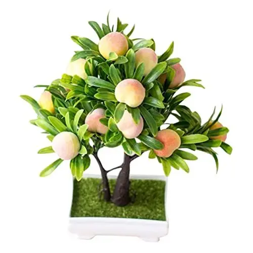 Produktbild: ABOOFAN Dekorativer Gefälschter Pfirsichbaum Bonsai Simulierte Pflanze für Die Wohnzimmerpflege Künstlicher Baum