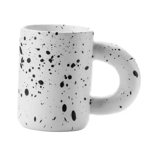 Produktbild: ABOOFAN Einzigartige Kaffeetasse Aus Keramik mit Punkten 280 Ml Stilvoll und Praktisch für Tee Saft