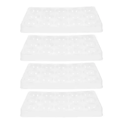 Produktbild: ABOOFAN Trockenform Für Zuckerblumen Mit 15 Mulden – Fondant-Formtablett Kunststoff-Kuchendekoration Backwerkzeuge Für Zuckerguss Gummipaste Schokolade Macarons DIY 4 Stück