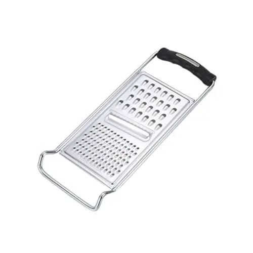 Produktbild: ABOOFAN flache Reibe Edelstahlreibe Käsereibe aus Edelstahl Multitools Zitronenschneider werkzeug Gemüseschneider Hobelmaschine mit Silikongriff Rostfreier Stahl Kantenschneider