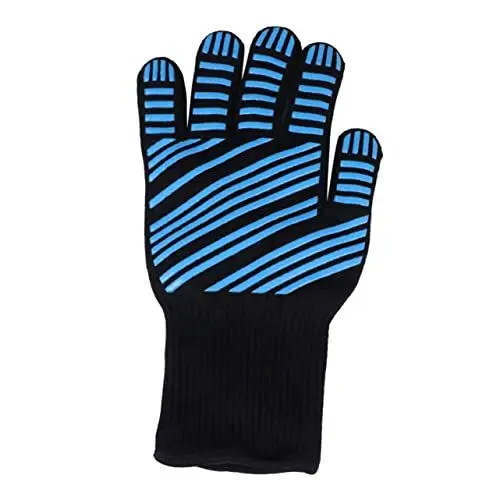 Produktbild: ABOOFAN hitzebeständiger Ofenhandschuh Backhandschuhe Ofen Topfhalter Ofenhandschuhe grillhandschuhe küchenhandschuhe BBQ Gloves Handschuhe backofen küche Handschuhe Grill handschuh Blue