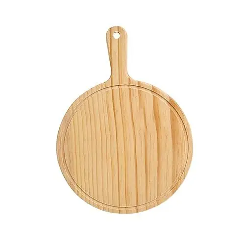 Produktbild: ABOOFAN käsebrett cheeseboard pizzacutter restaurant zubehör tepaniakygrill platte kochplatte pizzasteine Untertasse Pizzabrett aus Holz Pizzateller Pizzablech