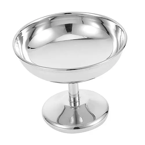 Produktbild: ABOOFAN Dessert Schalen Edelstahl Reusable Salat Snack Joghurt Obst Große Kapazität Tasse
