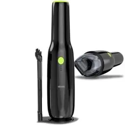 Produktbild: absob Handstaubsauger fürs Auto - Mini, wiederaufladbar, tragbar, USB-Ladung - Leistungsstarker Staubsauger für Treppen, Tastaturen und mehr mit wiederverwendbarem HEPA-Filter (Schwarz)