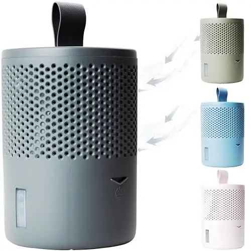 Produktbild: AbsoDry Luftentfeuchter ohne Strom bis 25m² - Inklusive Nachfüllpack - Aus recyceltem Kunststoff - Raumentfeuchter für Wohnzimmer, Badezimmer, Keller - Entfeuchter Wohnung - Dehumidifier - Grau