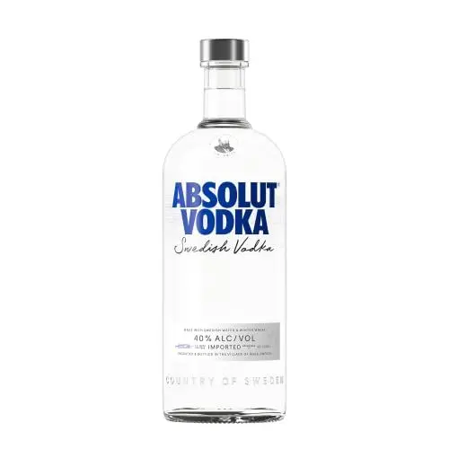 Produktbild: Absolut Vodka Original – Edler und extrem reiner Premium-Vodka aus Schweden in der ikonischen Apotheker-Flasche – 1 x 1 l