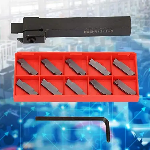 Produktbild: Abstetahl,Drehbank Zubehör Metall,Abstechmeißel Drehbank 12Mm,Mgehr1212-3,Trennwerkzeur,6162C Abstechwerkzeug,Drehbank-Abstichwerkzeug,16-Mm-Abstichwerkzeug,Abstechwerkzeug-Bits,Abstichwerkzeug,Abstec