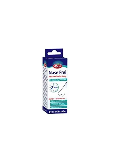 Produktbild: Abtei Nase Frei abschwellendes Nasenspray - ohne Gewöhn-Effekt - befreit die Nase in 2 Minuten - vegan - 1 Flasche à 140 Sprühstöße - 20 ml