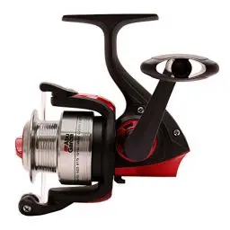 Produktbild: Abu Garcia Cardinal Spinnrolle - Allround Angelrolle für Süß- oder Salzwasser, Schwarz/Rot, 50