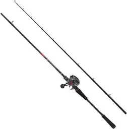 Produktbild: Abu Garcia MAX LP Hecht Combo 2,44m |40-140g Angelrute Rolle Set Baitcast Combos Raubfischköder Angeln Hecht Barsch Zander Unisex schwarz