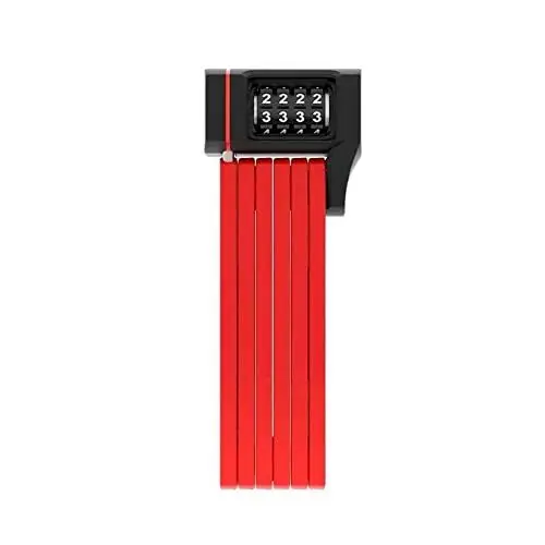 Produktbild: ABUS 87794 Faltschloss, Rot, 80 cm