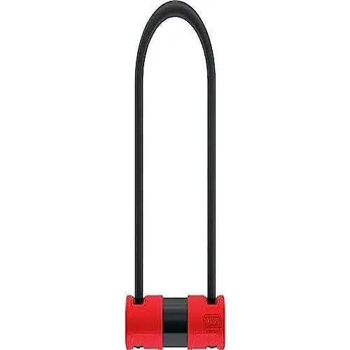 Produktbild: ABUS Bügelschloss 440A USH Alarm - Fahrradschloss mit Halterung und Alarmfunktion - ABUS-Sicherheitslevel 8-230 mm Bügelhöhe, Schwarz