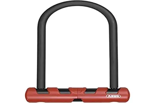 Produktbild: ABUS Bügelschloss Ultimate 420 + USH-Halterung - Fahrradschloss mit Rundbügel und Halterung - ABUS-Sicherheitslevel 12-230 mm Bügelhöhe, Schwarz