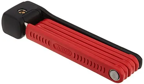 Produktbild: ABUS Faltschloss Bordo Lite 6055K SH mit Halterung - Extra-leichtes Fahrradschloss aus Spezialstahl - ABUS-Sicherheitslevel 7 - 85 cm - Rot