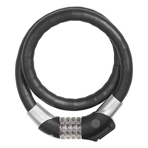 Produktbild: ABUS Kabelschloss Steel-O-Flex Raydo Pro 1460/85 TexKF - Fahrradschloss-Set mit Halterung TexKF für den Rahmen des Fahrrads - 20 mm Sicherheitslevel 6 - Schwarz