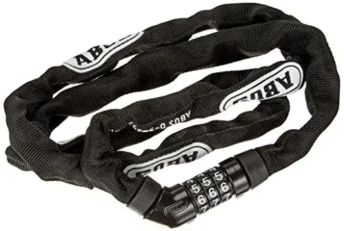 Produktbild: ABUS Kettenschloss Steel-O-Chain 4804C – Zahlenschloss aus Spezialstahl – ABUS-Sicherheitslevel 3 – 75 cm – Schwarz