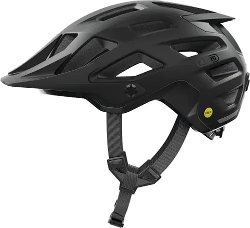 Produktbild: ABUS MTB-Helm Moventor 2.0 MIPS - Fahrradhelm mit Aufprallschutz für den Geländeeinsatz auf dem Mountainbike - All-Mountain-Helm für Damen und Herren - Schwarz Matt, M
