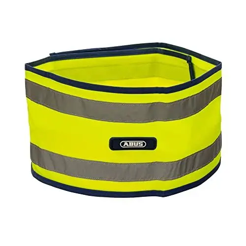 Produktbild: ABUS Reflektorband Lumino Reflex Wrap - Flexibles Rucksackband für bessere Sichtbarkeit beim Radfahren, Wandern, auf dem Schulweg - Gelb