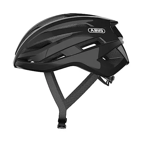 Produktbild: ABUS Rennradhelm StormChaser - Leichter und komfortabler Fahrradhelm für professionellen Radsport für Damen und Herren - Schwarz (shiny black), Größe S