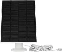 Produktbild: ABUS Solarpanel PPIC90600 für WLAN Akku Cam - wetterfest, Halterung mit Kugelkopf (360 Grad drehen), 3-m-Kabel zur Kamera, Akku klimafreundlich und unabhängig vom Strompreis laden