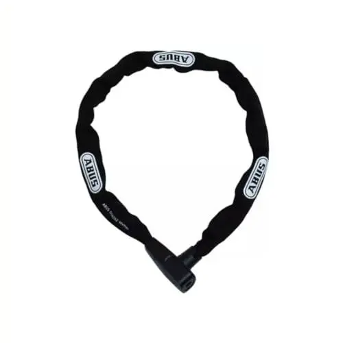 Produktbild: ABUS Kettenschloss CityChain 6800 - Fahrradschloss aus gehärtetem Stahl - mit Textilschlauch und praktischem Wendeschlüssel - ABUS-Sicherheitslevel 5-85 cm - Schwarz