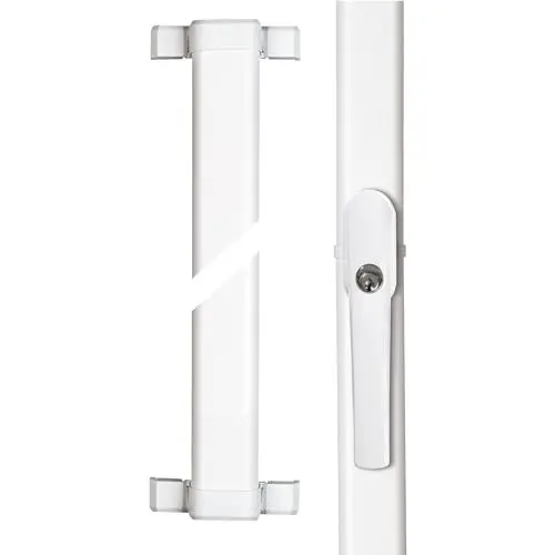 Produktbild: Abus Fenster Stangenschloss FOS550 gleichsperrend - Fenstergriff abschließbar - Fenstersicherung mit 2-Punkt Verriegelung für Fenster- und Balkontüren, weiß