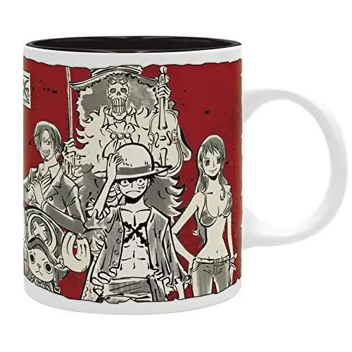 Produktbild: ABYSTYLE - One Piece - Tasse - 320 ml - Luffy's crew japanischer Stil, Rot