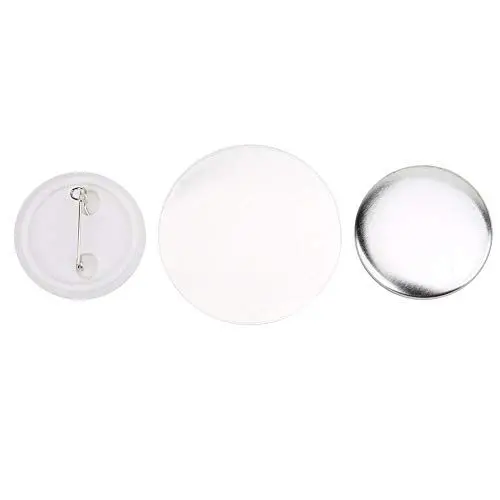 Produktbild: Abzeichen Button Pin, Rundes Abzeichen Großes Abzeichen Set, Anstecknadel Knopfteile, Durchsichtige Acryl Metallgehäuse, Herstellung Zubehör Heimwerker Bastelmaterialien Abzeichen Kunst Geschenke
