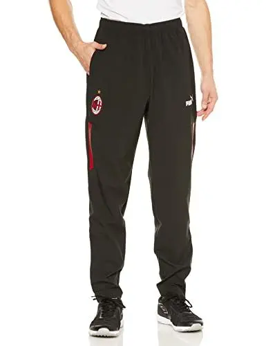 Produktbild: AC Milan 769277 Prematch Woven Pants Trousers Men's Black-Tango Red S