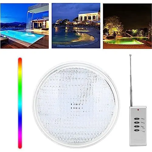 Produktbild: Tbest AC12V 360LED Wasserdichte Poolleuchte, Mehrfarbige RGB-Unterwasserlampe mit Rte-Steuerung