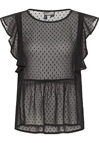 Produktbild: acalmar Damen Kurzarmbluse 37326658-AC01, SCHWARZ, M