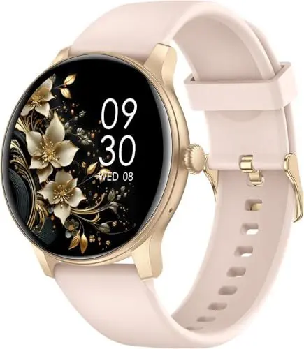 Produktbild: AcclaFit Smartwatch Damen Herren, 1.38 Zoll HD-Display Smart Watch mit Bluetooth Anrufe, Fitness Tracker mit Herzfrequenz SpO2 Schlafmonitor Schrittzähler, IP68 Wasserdicht Fitnessuhr für Android iOS