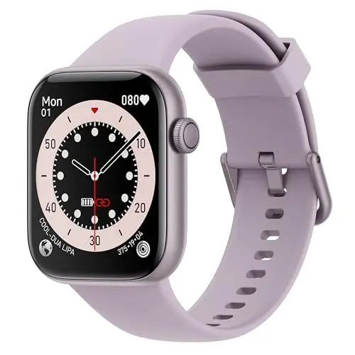 Produktbild: AcclaFit Smartwatch Women Men 1.85 Inch HD Display Smart Watch with Bluetooth Calls, Fitness Tracker with Heart Rate SpO2 Sleep Monitor Pedometer IP68 Waterproof Fitness Watch for Android iOS