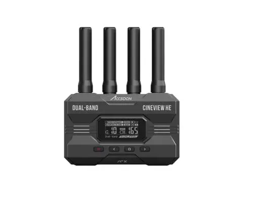 Produktbild: Accsoon CineView HE Receiver Empfänger 2,4 G/5 G kabelloser 1080P 60 FPS HDMI-Videoempfänger, 60 ms Latenz 1200 FT/350 m, funktioniert mit Accsoon CineView HE