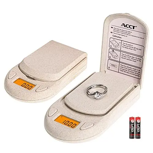 Produktbild: ACCT Digitale Waage, Miniwaage, Taschenwaage, 0,01 g x 200 g, Lebensmittelwaage LCD-Display, Schmuckwaage Waage