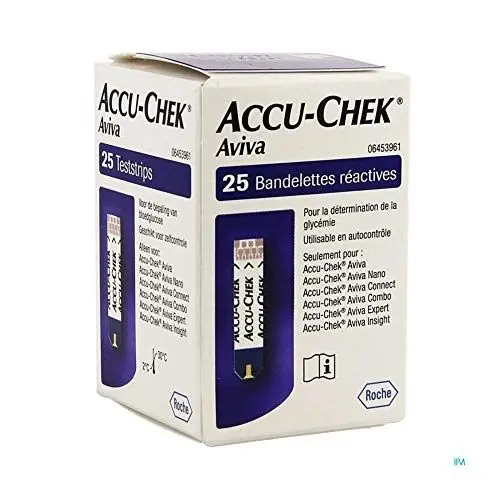 Produktbild: Accu Chek Aviva Teststreifen für Blutzucker 25 Stück