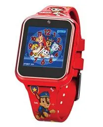 Produktbild: Accutime PAW4275 Kinder Smartwatch Paw Patrol, Kinderuhr mit Selfie Kamera, Foto & Video, Stoppuhr, 6 Spiele, 3 Hintergründe, 10 Zifferblätter, Diktiergerät, Fitness Tracker Uhr, Wecker, Rot