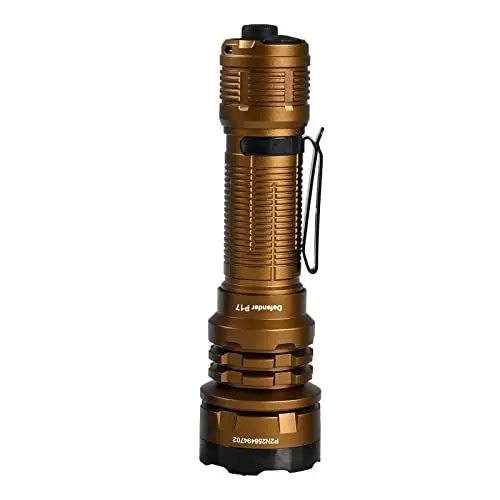 Produktbild: ACEBEAM Defender P17 Taktische Taschenlampe mit Dual-Tail-Schalter, 4900 High Lumen Taschenlampe led aufladbar,487 Yards lange Wurf-Taschenlampe mit Reverse-Clip,Instant Strobe für Notfall, Sicherheit