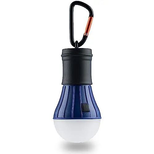 Produktbild: AceCamp® Led Campinglampe Batteriebetrieben (Blau 3AAA Batterien (inkl.)) - Led Hängelampe Camping Outdoor Gadget - Licht für Zelt - Campingleuchte mit Batterien - Led Lampe - Stromausfall Lampe